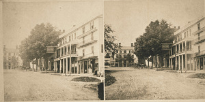 Business blocks and American House Hotel in Amherst