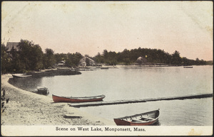Scene on West Lake, Monponsett, Halifax, Massachusetts