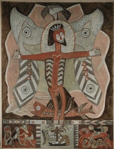"Crucifixion" Oliver Chaffee (1881-1944)