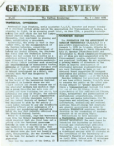 Gender Review No. 1 (June 1978)
