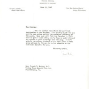 Joseph Murray and Elliott Cutler correspondence
