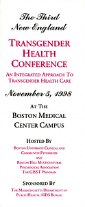 The Third New England Transgender Health Conference November 5, 1998