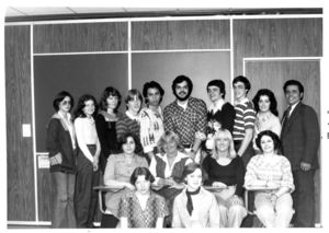 Members of Suffolk University's Modern Language Club, 1977