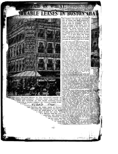 Scrapbook of Boston real estate news clippings compiled by Suffolk University, 1904-1923