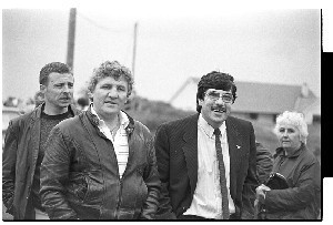 Andy Tyrie UDA Supreme Commander with Jimmy Craig (UDA leader). Craig was later murdered by the UDA on suspicion of conspiring with the IRA in the murder of John McMichael