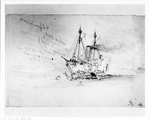 Running Down of a Man o'war Launch from the Frigate Wabash by the Rebels from "Alice", an English Blocade Runner