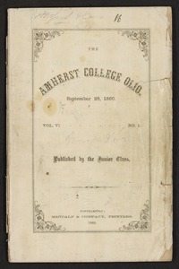 Amherst College Olio 1862