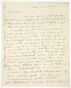 Benjamin Silliman letter to Edward Hitchcock, 1835 November 13