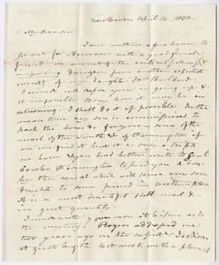 Benjamin Silliman letter to Edward Hitchcock, 1838 April 14
