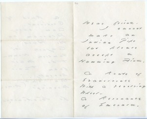 Emily Dickinson letter to Mrs. Mabel Loomis Todd