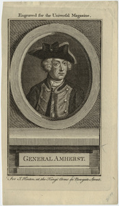 Engraved portrait of General Jeffery Amherst