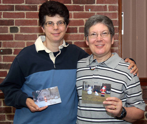 Liz and Mia Joiner Moore at the Sharon Mass. Memories Road Show