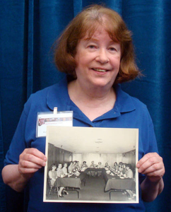 Marie Daly at the Waltham Mass. Memories Road Show