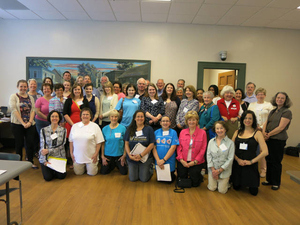 Volunteers and staff at the Hingham Mass. Memories Road Show