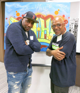 Jeffrey Thomas at the "Show 'Em Whatcha Got" Mass. Memories Road Show: The Hip-Hop Edition