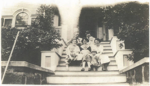 Susan Steele’s family at 549 Pleasant Street in Malden, Massachusetts, circa 1922