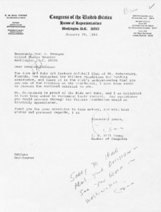 Letter from C. W. Bill Young to Paul E. Tsongas