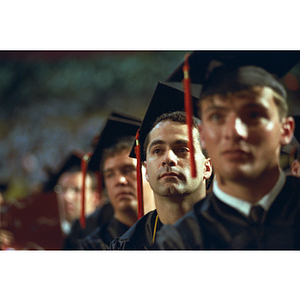 Students seated at commencement