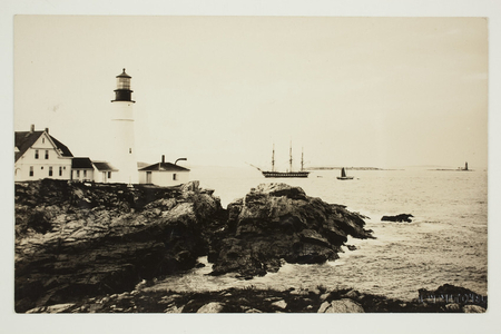 Postcard, Portland Head Light, Cape Elizabeth, Maine