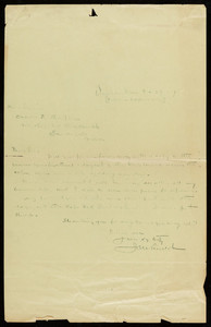 Letter to Charles M. Thompson from James M. Lincoln