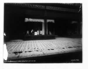 Sidewalk at 352-356 Boylston Street, Boston, Mass., June 6, 1920