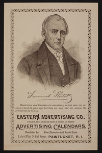 Trade card for Eastern Advertising Co., advertising calendars, Pawtucket, R.I., undated