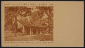 Trade card for Frank Chouteau Brown, architect, 9 Park Street, Boston, Mass., undated