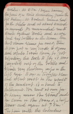 Thomas Lincoln Casey Notebook, February 1890-May 1891, 69, articles, at 2pm I began having