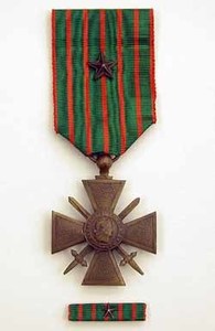 Croix de Guerre. France, 1914-1918