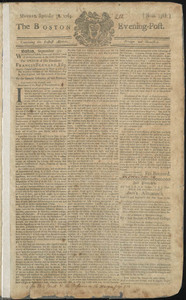 The Boston Evening-Post, 30 September 1765