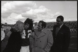 Tim Berra, Yogi Berra, Carmen Berra, and Randolph W. Bromery