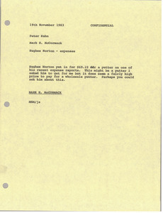 Memorandum from Mark H. McCormack to Peter Kuhn