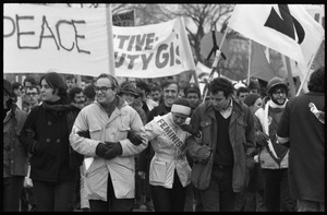 Lead contingent of the march at the Counter-inaugural demonstrations, 1969