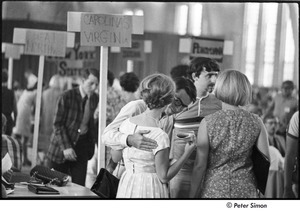 National Student Association Congress: delegates gathered around tables