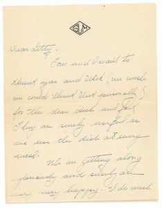 Letter from Gertrude Landregan to Letitia Crane
