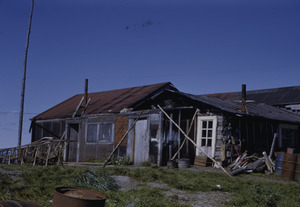 Front view of an Eskimo house