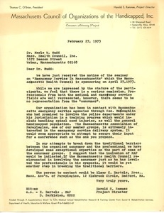 Letter from Harold S. Remmes to Merle W. Mudd