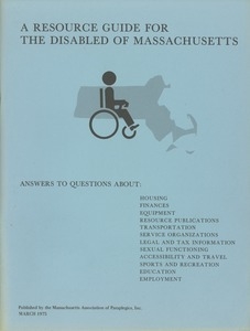 A resource guide for the disabled of Massachusetts
