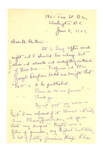 Letter from Marita Bonner to W. E. B. Du Bois - Digital Commonwealth