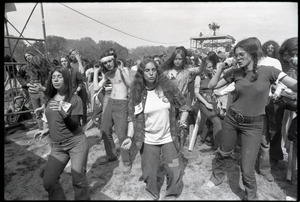 May Day concert at West Potomac Park: crowd members dancing