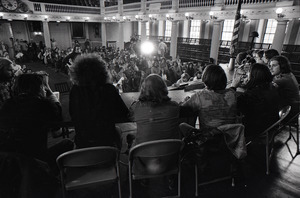 Vietnam Veterans Against the War Winter Soldier Investigation: Faneuil Hall audience from behind panel