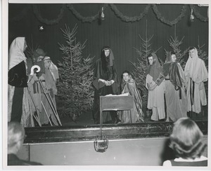 Performers in Christmas pageant