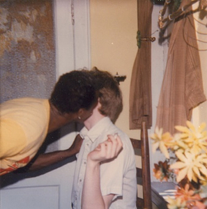 A Photograph of Marsha P. Johnson Leaning Into Willie Brashears' Neck