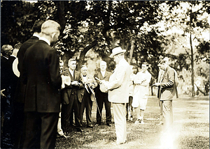 President Coolidge at White Court, Swampscott, Summer of 1925