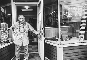 John Cimino, the barber on Shirley Street