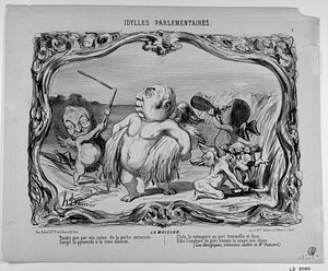 La MOISSON. Tandis que par vos soins de la gerbe entassée Surgit la pyramide à la cime élancée, Clyto, la ménagere au port tranquille et Dans l'amphore de grès trempe la soupe aux choux. (Les Georgiques, traduction inédite de Mr. Ponsard.)