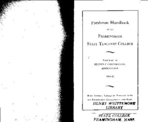 Freshman Student Handbook 1941-42