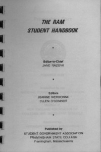 Freshman Student Handbook 1972-73