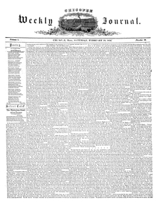Chicopee Weekly Journal, February 18, 1854