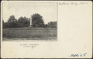 Soldiers' Monument, Halifax, Massachusetts